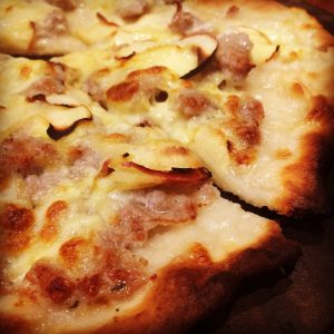 Pork, Fennel and Apple Pizza