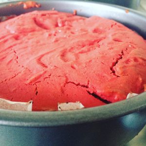 Some troublesome red velvet cake
