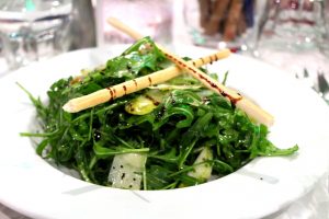 Pear, parmesan and rocket salad