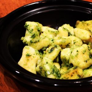 Home Made Gnocchi with Pesto