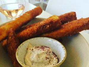 Eggplant Chips with Aioli