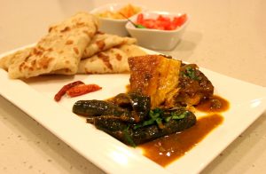 Fish curry and farata