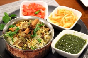 Vegetarian biryani