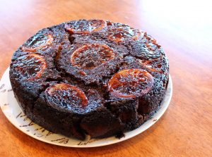 Blood orange chocolate cake