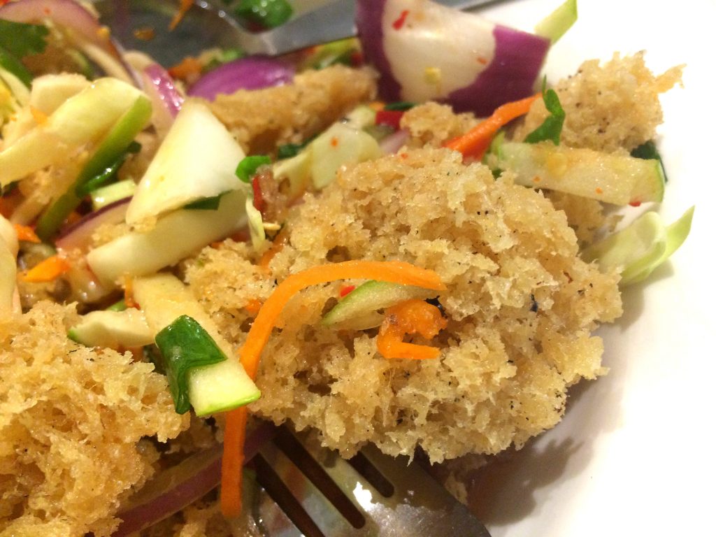 Fried catfish salad at 3 Mama Chefs on Pitt St Karen Really Likes Food