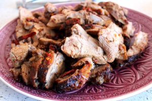 Sun dried tomato roast lamb