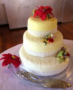 The gorgeous wedding cake